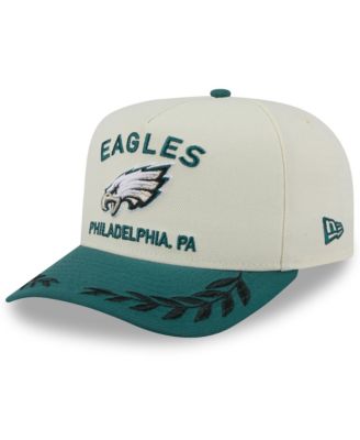 New Era - Men's Cream/Green Philadelphia Eagles 2025 NFL Draft A-Frame 9FIFTY Snapback Hat