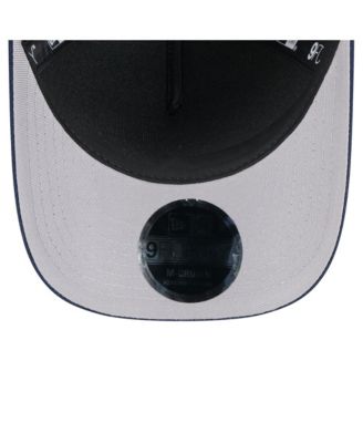 Men's Black/ College Navy Seattle Seahawks 2025 NFL Draft 9FORTY A-Frame M-Crown Adjustable Hat