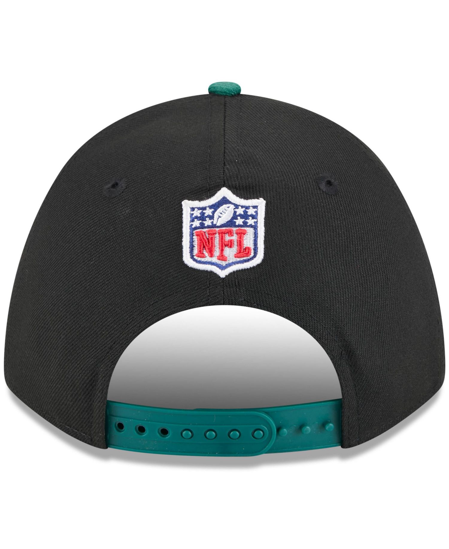 Men's Black/Green New York Jets 2025 NFL Draft 9FORTY A-Frame M-Crown Adjustable Hat