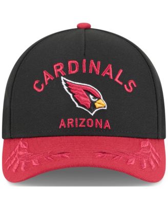 Men's Black/ Cardinal Arizona Cardinals 2025 NFL Draft 9FORTY A-Frame M-Crown Adjustable Hat