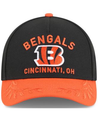 Men's Black/Orange Cincinnati Bengals 2025 NFL Draft 9FORTY A-Frame M-Crown Adjustable Hat