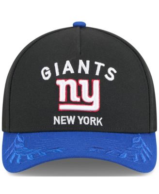 Men's Black/Royal New York Giants 2025 NFL Draft 9FORTY A-Frame M-Crown Adjustable Hat