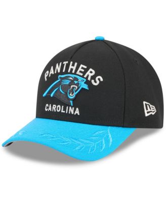 New Era - Men's Black/Blue Carolina Panthers 2025 NFL Draft 9FORTY A-Frame M-Crown Adjustable Hat