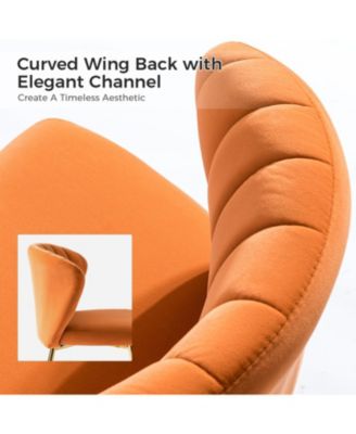 Set of 2  Polyester Velvet Modern Design, Upholstered  Milia Dining Chair