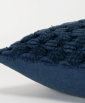 Modern Industrial Geometric Woven Decorative Pillow, 20" x 20"