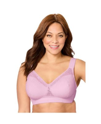 Women's Full Coverage Lace Overlay Bra