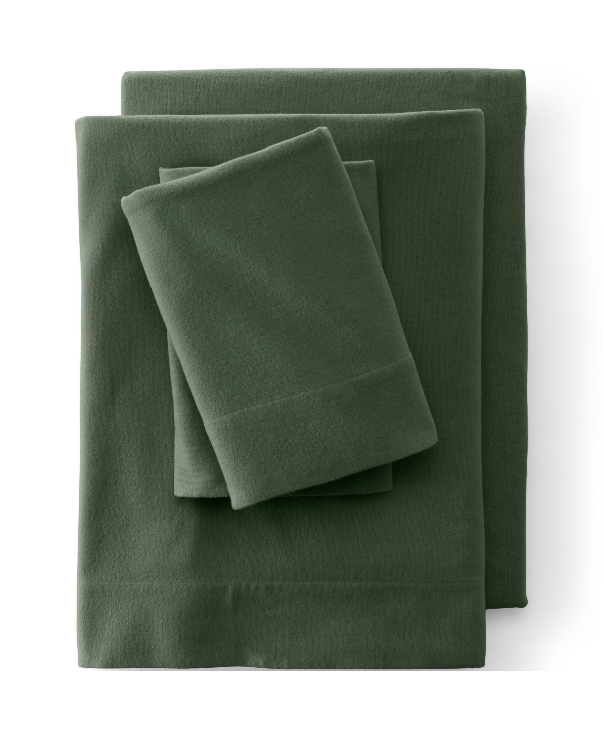 Lands' End Comfy Super Soft Cotton Flannel Flat Bed Sheet - 5oz
