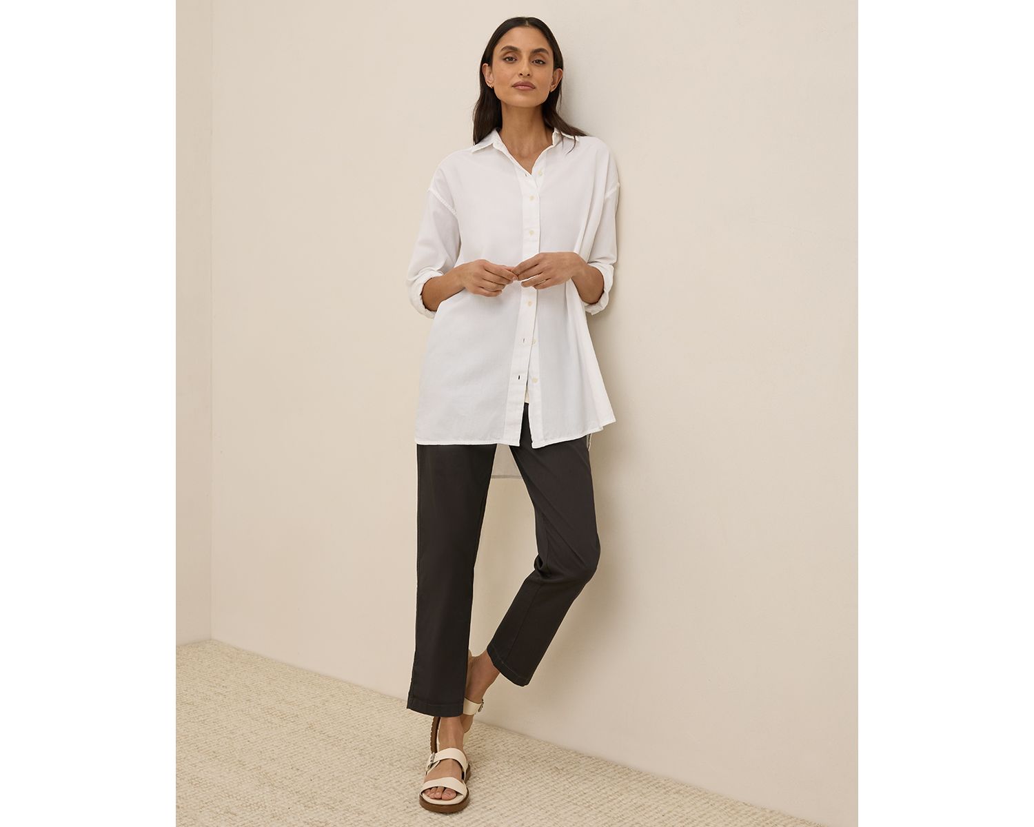 Women's Cotton Sunset Lightweight Cotton Oversized Shirt