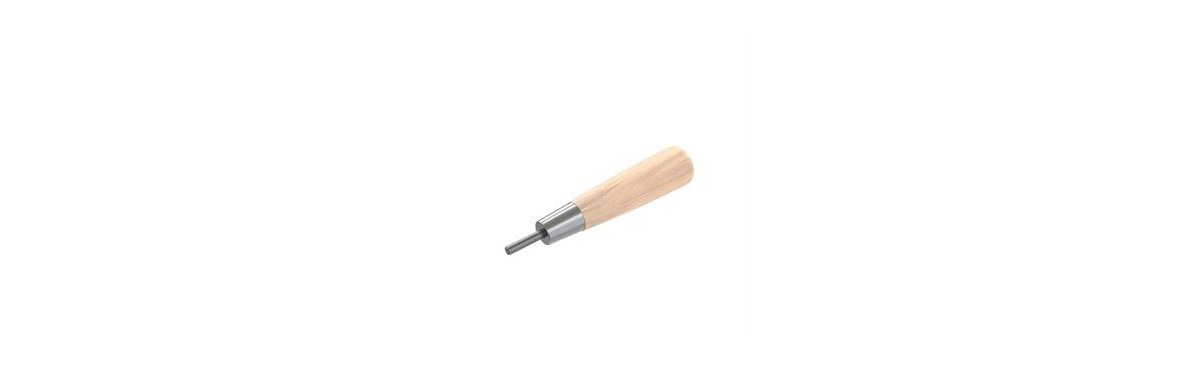 82-993 Stake Puller -Wood Handle - Silver