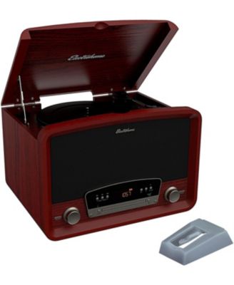 Kingston Vintage Vinyl Record Player Stereo System with 2 Bonus Replacement Needles