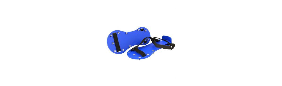 22-599 Spiked Sandals - Plastic - 3/4-inch Spikes---Straps (Pr) - Blue