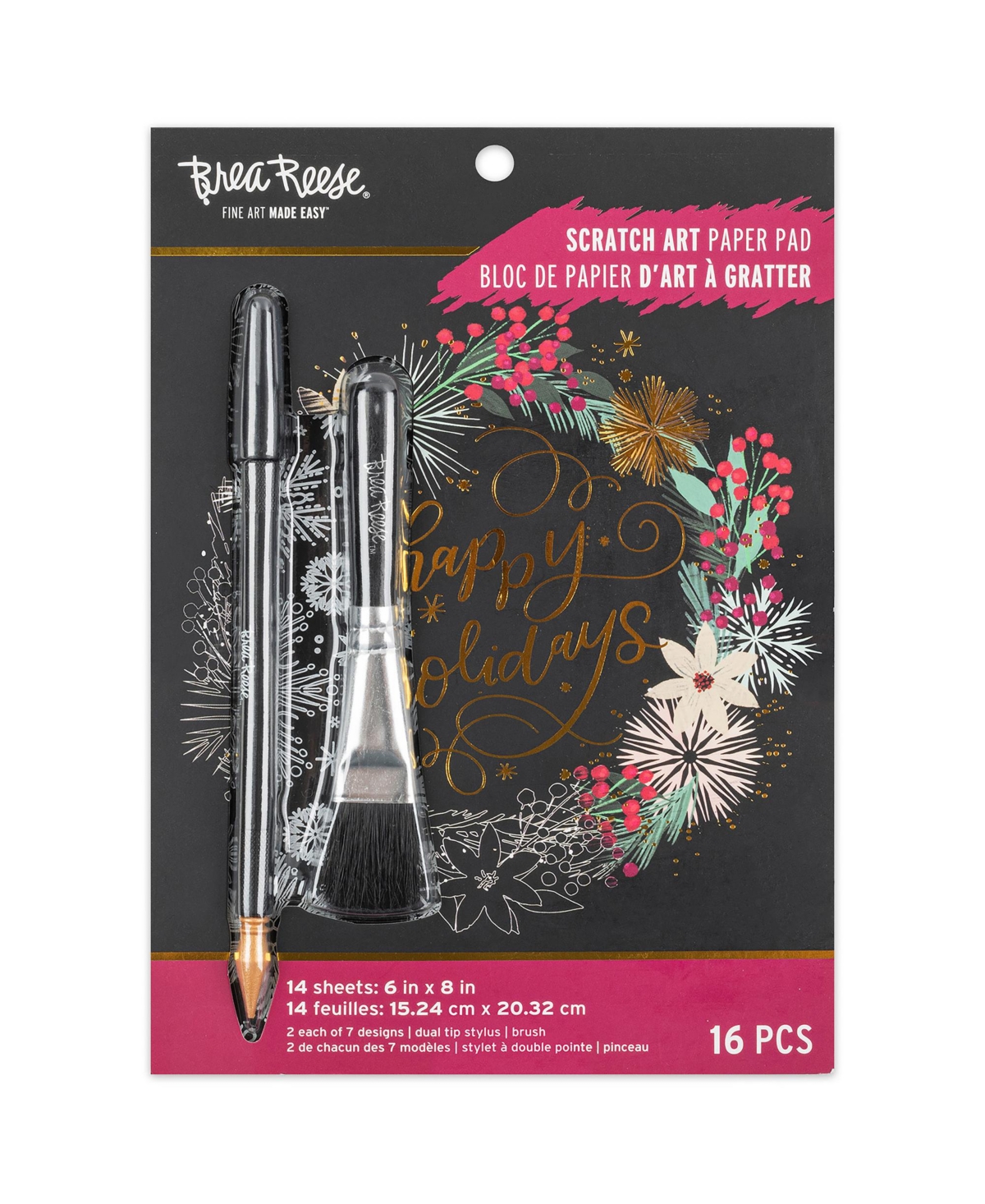 Scratch Art: Paper Pad - Art Deco Holiday