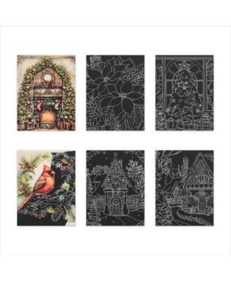 Scratch Art: Paper Pad - Home for the Holidays