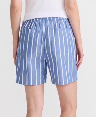 Women's Poplin High Rise Pull On 5" Shorts