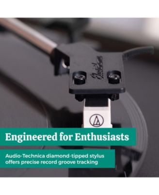 Montrose 2-Speed Belt-Drive Turntable with Audio-Technica Stylus & Built-in Preamp – Vinyl Record Player (RR35)