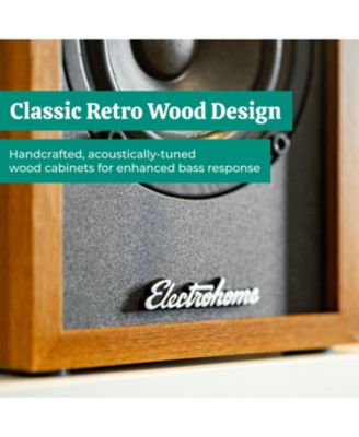 Montrose Wireless Upgradable Vinyl Record Player, with Huntley, Powered Bluetooth Bookshelf Speakers, 3" Driver, for Natural Acoustics