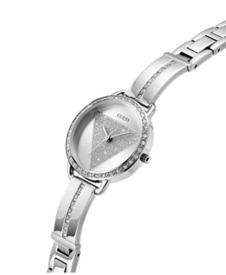 Women's Analog Silver-Tone Stainless Steel Watch, 30mm