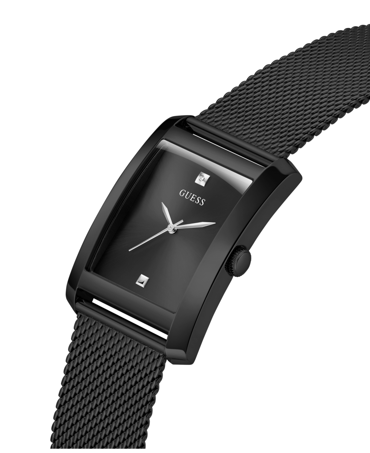 Guess Men's Analog Black Mesh Watch, 34mm