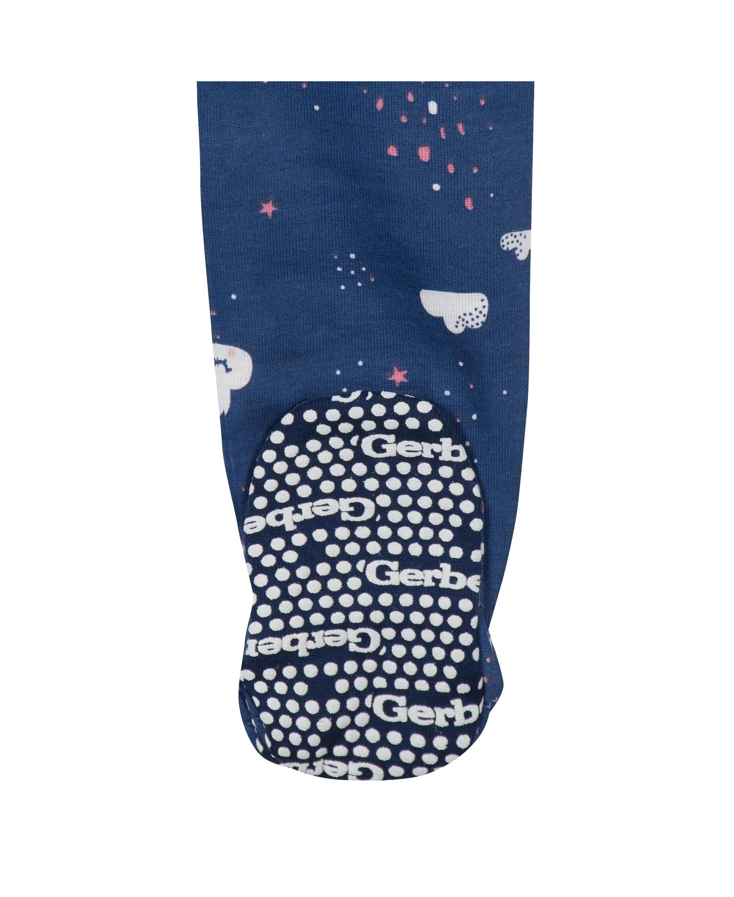 Baby Girls 4-Pack Snug Fit Footed Cotton Pajamas, Unicorns and Cats, 24 Months