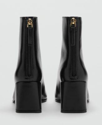 Women's Block Square Toed Ankle Boots