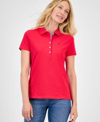 Nautica Jeans - Women's Short-Sleeve Polo-Collar Shirt