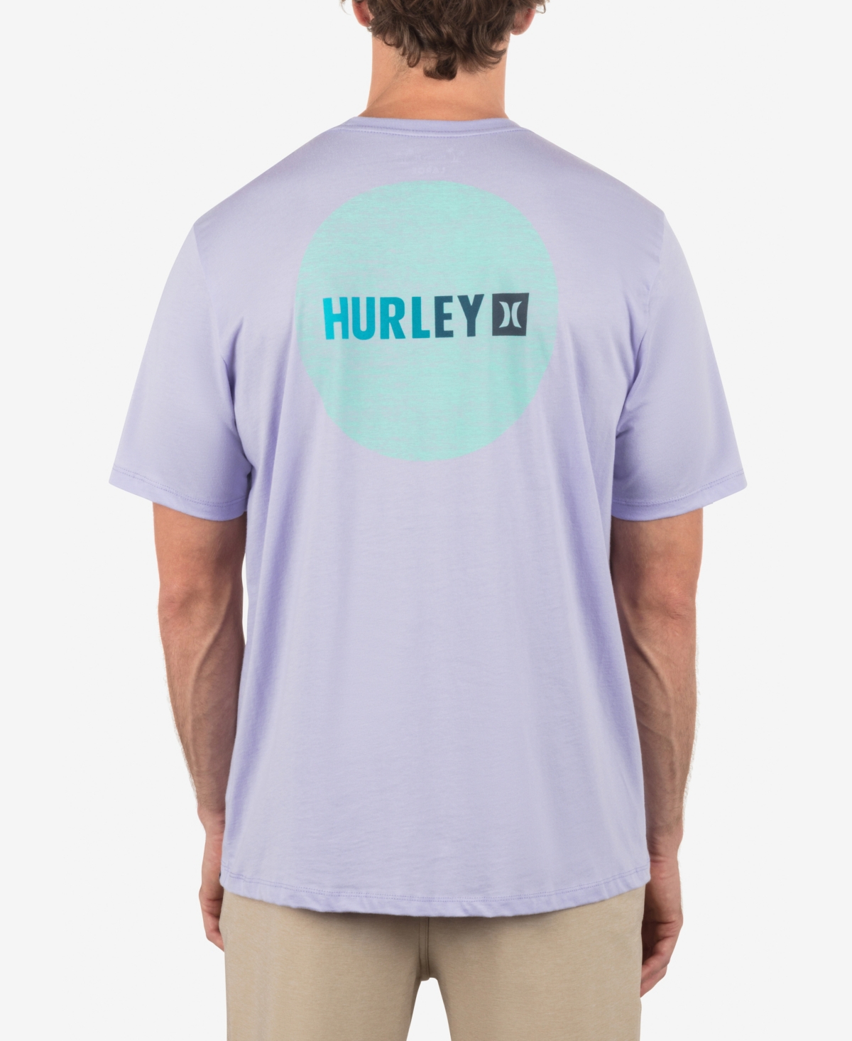 Men's Circle Gradient Short Sleeve T-Shirt - Lavendar mist