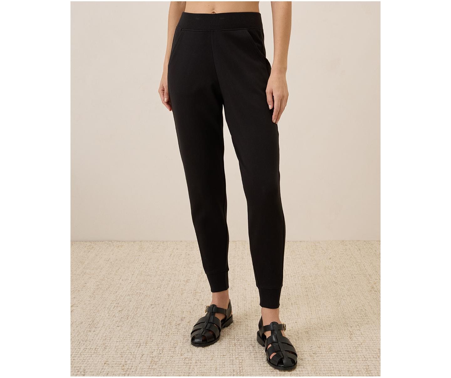 Женские брюки Pact Organic Cotton Airplane Jogger, цвет: Чёрный — фото 1