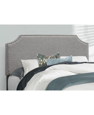 Modern Full Upholstered Bed Frame in Faux Leather with Wood Support