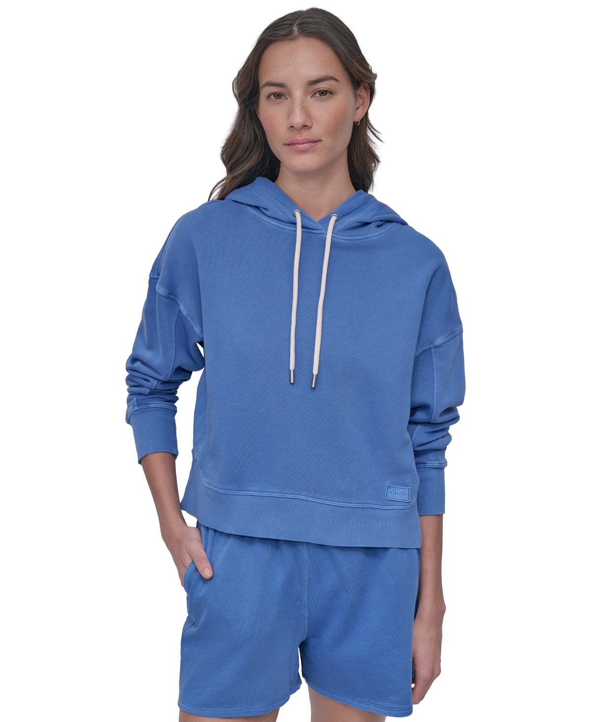 Dkny Sport Women's Cotton Embroidered Logo Pullover Hoodie