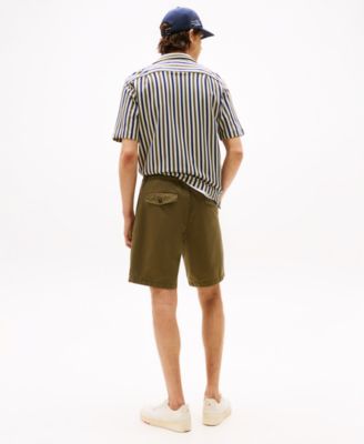 Мужские саржевые шорты-карго свободного кроя 9-1/2