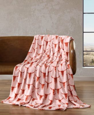 Steer Head Ultra Soft Plush Fleece Blanket, Twin