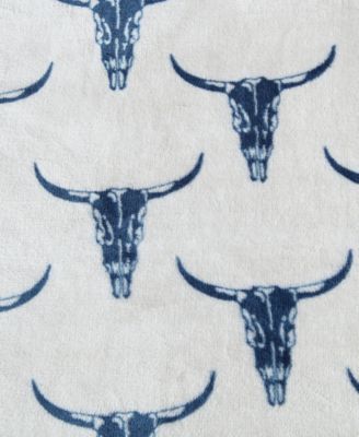 Steer Head Ultra Soft Plush Fleece Blanket, Twin