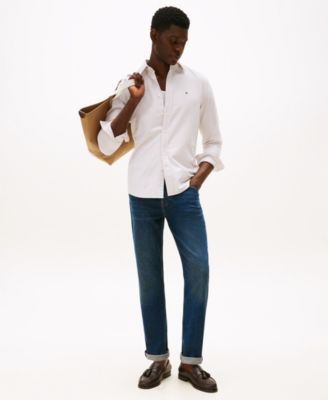 Men's Regular-Fit Striped Heritage Oxford Long-Sleeve Shirt