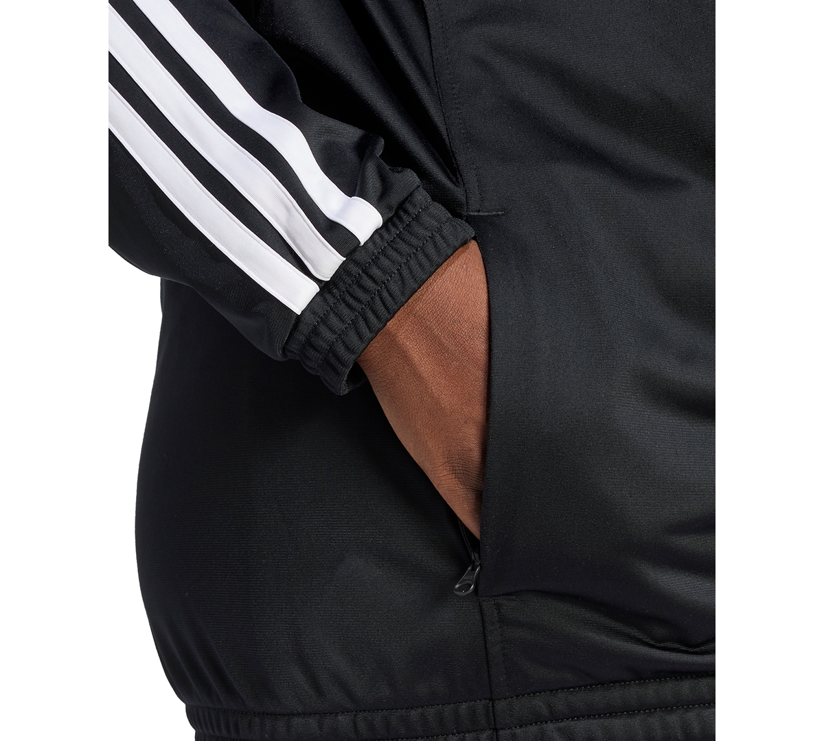 Adidas Originals Plus Size Essentials Tricot Three Stripes Track Jacket