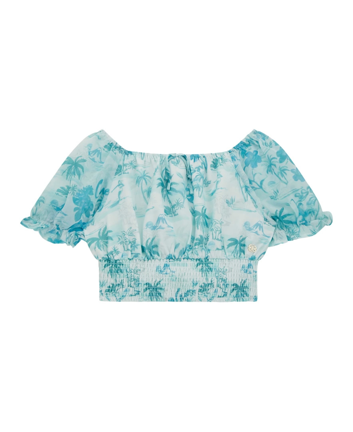 Guess Big Girls Chiffon Flutter Sleeve Top