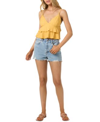 Juniors' Chloey Sleeveless Flowy Tank Top