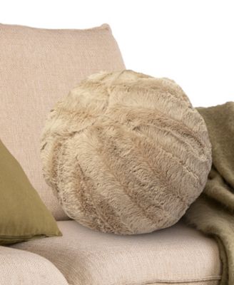 Ultra Soft Ball Decorative Pillow, 10" x 10"
