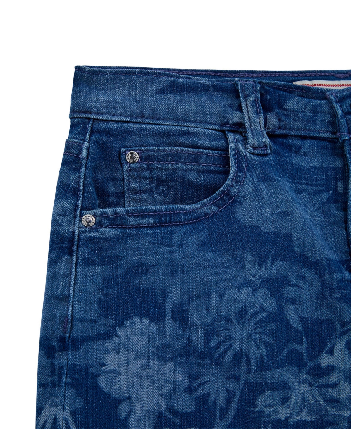 Guess Big Girls Denim With Laser Print Detail Skirt