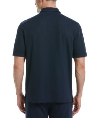 Мужской текстурированный свитер Cubavera, вязаная рубашка на пуговицах спереди