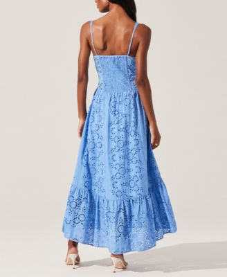 Женское макси-платье без рукавов с вышивкой на ушках Yamila от бренда ASTR the Label