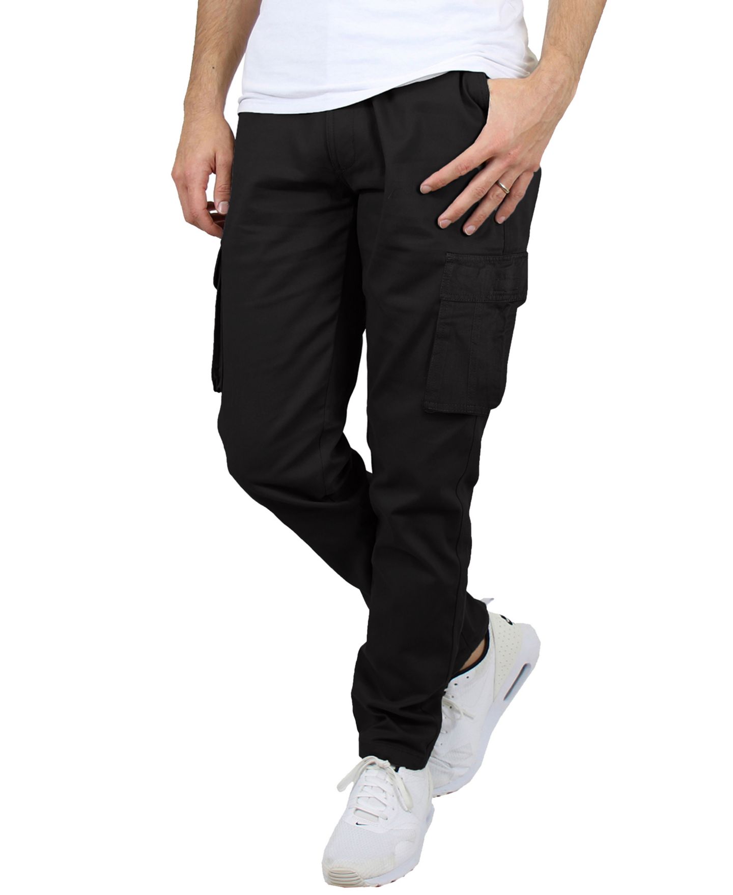 Мужские брюки Blu Rock Flex Stretch Cargo, цвет: Чёрный — фото 1