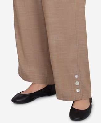 Брюки Alfred Dunner размера плюс с застежкой на пуговицы до щиколоток в стиле летнего солнцестояния