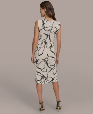 Женское платье Donna Karan New York с отделкой из фурнитуры и закручивающимися боками