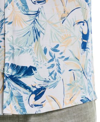 Men's Big & Tall Classic-Fit Toucan-Print Button-Down Shirt 
