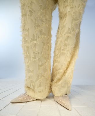 Women's Pearlescent Pointed-Toe Slingback Pumps