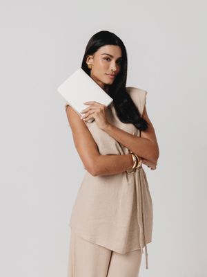 Travel Jewelry Organizer White