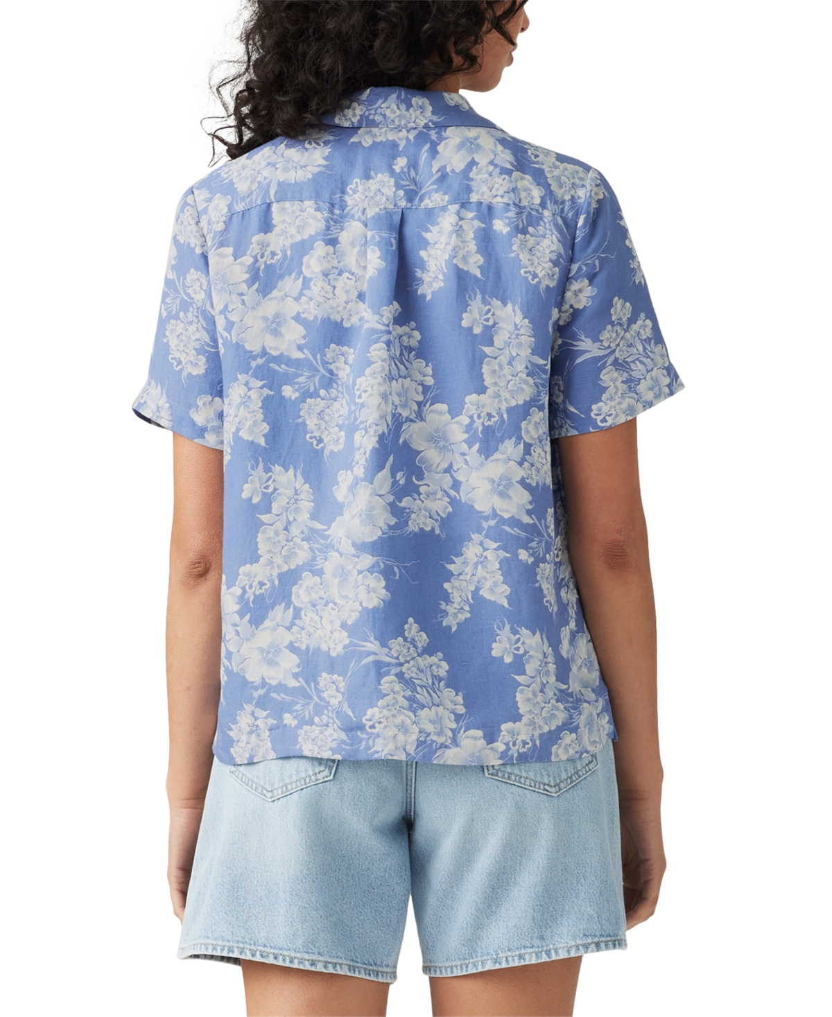 LEVI'S WOMEN'S COTTON SONNY SHORT-SLEEVE CAMP SHIRT 