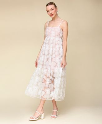 Женское сетчатое платье Avec Les Filles, расшитое бисером