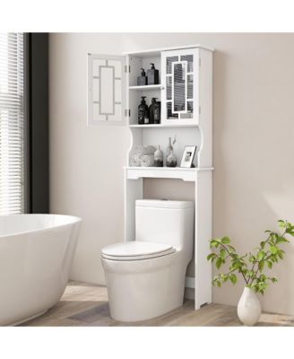 Bathroom Over The Toilet Space Saver Storage Cabinet Organizer Shelf