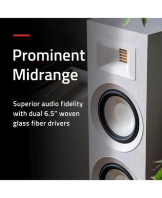 Powered Floorstanding Tower Speakers with AMT Tweeters, 150W Amplifier, HDMI and Bluetooth